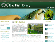 Tablet Screenshot of bigfishdiary.com